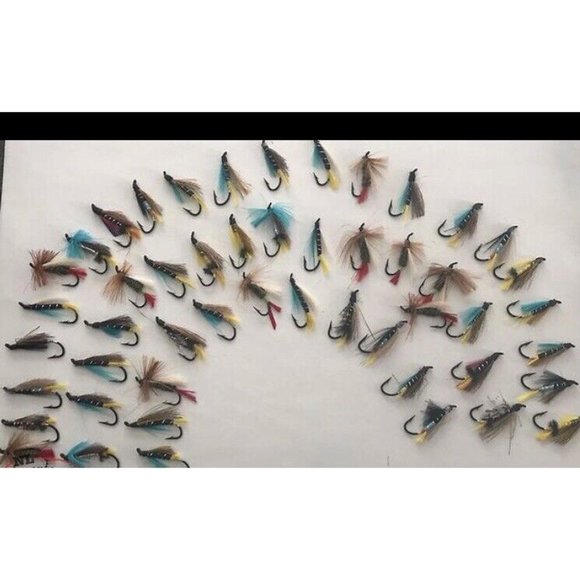 best fly fishing flies hand tied on discontinued #8 strong Mustad Hook - Picture 2 of 6